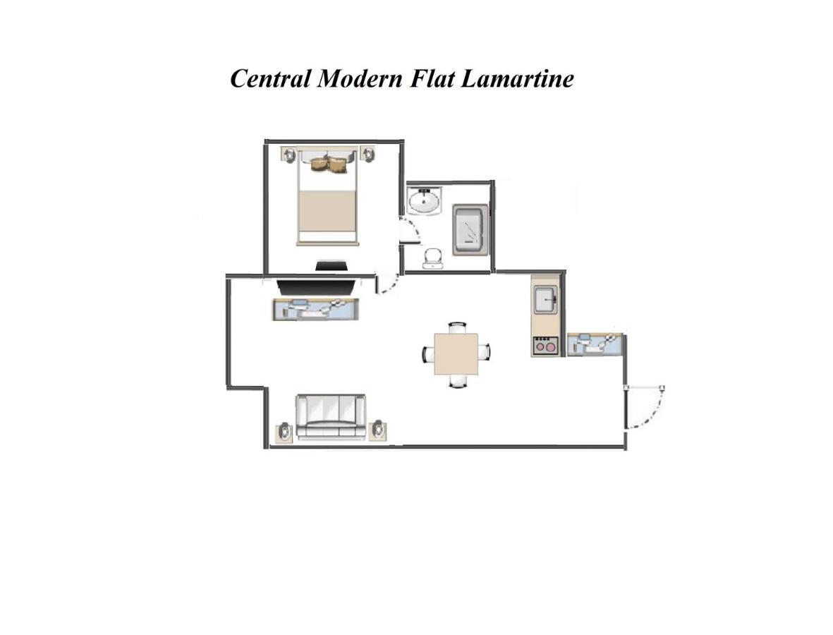Central Modern Flat Lamartine نيس المظهر الخارجي الصورة